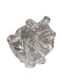 Large Fine Pure Crystal Frog Sculpture