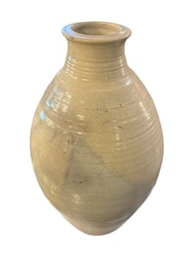 Rare Ceramic Vase Signed by Scheller With an Open Bottom