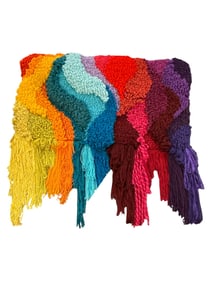 Sunset at Sea Handwoven Tapestry With 3d Effect