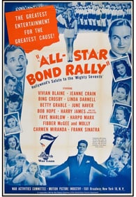 1940s Original All Star Bond Rally Poster