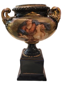 German Hand Painted Porcelain vase