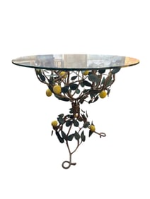 40s French Tole Lemon Tree Table