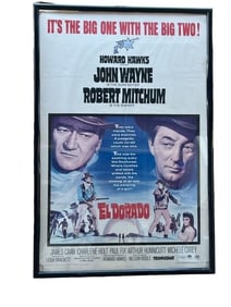 Vintage John Wayne Movie Poster of El Dorado