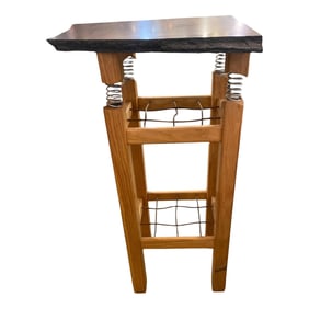 Mid Century Modern Marble Top Pedestal