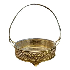 Rococo Style Handled Basket