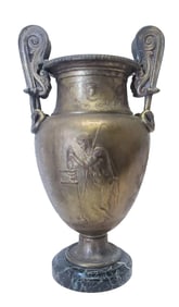 Italian Bronze and Marble Vase