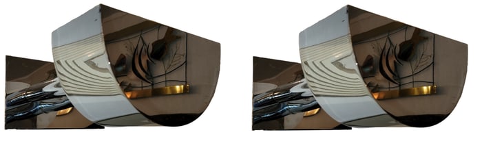 Pair of Contemporary Modern Chrome Sconces