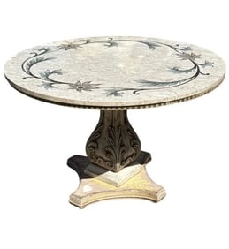 Italian Outdoor Marble Top Table