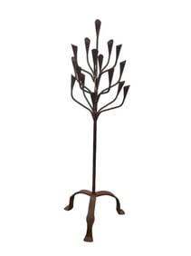 Wrought Iron 16 Light Candle Holder Tree