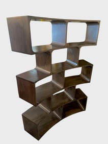 Post Modern Curved Bookcase Etagere