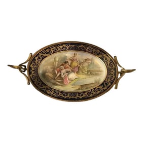 Late 19th Century Sevres Style Porcelain Gilt Bronze
