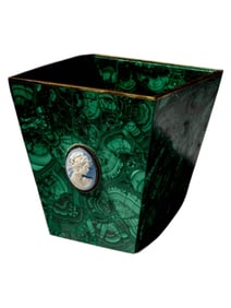 Malachite Square Planter