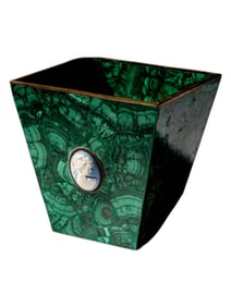 Malachite Square Planter