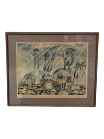 1974 Signed Kingdom of Music Wall Art