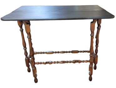 Black Wooden Drop Leaf table
