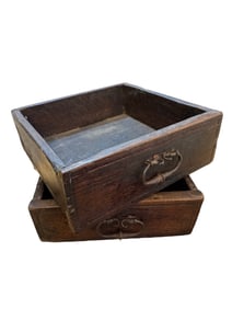 Pair of 18th Century Drawers With Original Wrought Iron Metal Handles