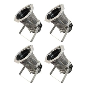 Set of 4 70s Aluminum Stage SpotLight