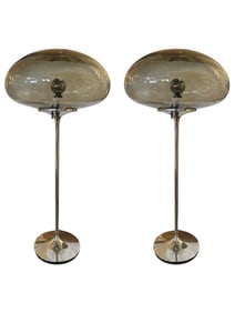 Pair of Mid-Century Stemlite Mushroom Portable Lamp