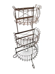 3 Tier Wrought Iron Plant Stand
