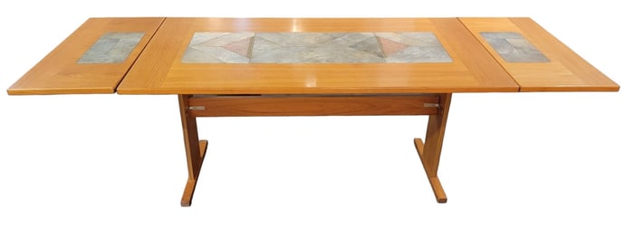 Mid Century Pine Drop Leaf Table by Gangso Mobler