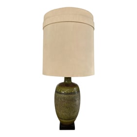 Mid Century Modern Glazed Pottery Table Lamp