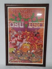1973 Framed Rose Bowl Poster