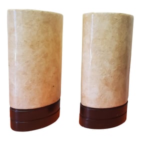Pair of 70's Fiber Glass Table Lamps