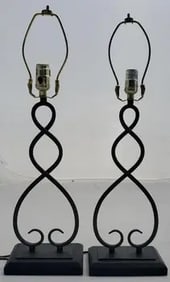 Pair of Modern Helix Table Lamps