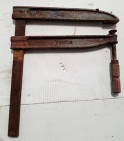 Large antique iron F clamp