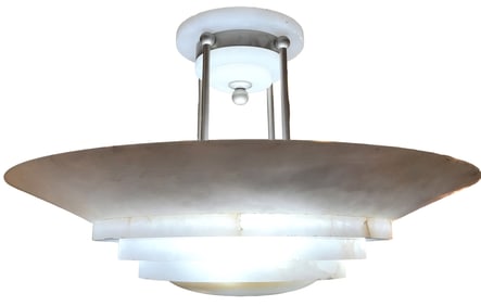 1970s MCM Spanish Onyx Chandelier