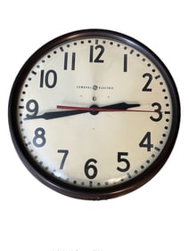 Vintage General Electric School Wall Clock
