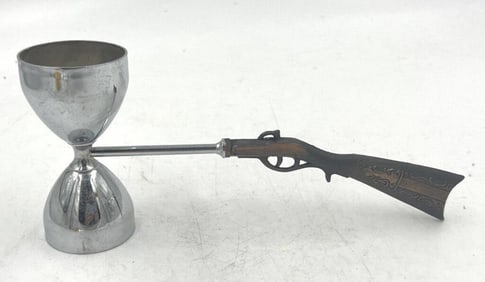 Vintage Chrome Jigger Rifle Stock 4 x 9 x 2