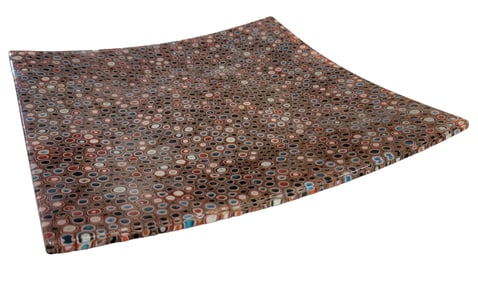 Custom Joseph Enzo Glass Plate Murine 5 Glass