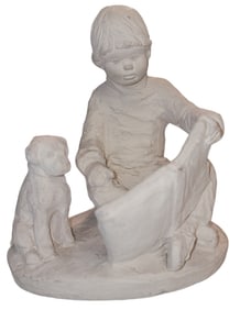 Dee Crowley, Bright Eyes Austin Prod. Inc Dated 1987Boy with Dog