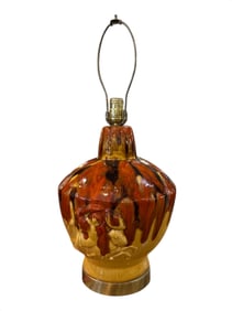 Mid Century Akron Ceramic Lava Drip Lamp