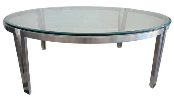 Metal and glass Contemporary Coffee Table: Metal and glass Contemporary Coffee Table 44 x16