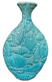 Mid Century Fish Vase