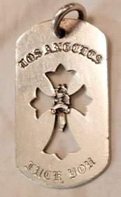 Chrome Hearts 925 Los Angeles Dog Tag