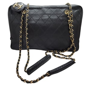 Classic Chanel Quilted Lambskin Shoulder Bag