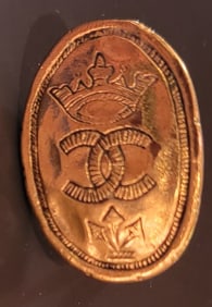 Auth Chanel CC Pendant Earring