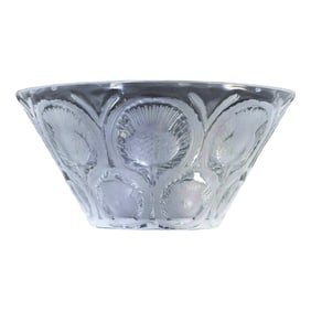Rare Large Authentic Lalique Thistle Bowl