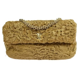 Rare Classic Chanel Exotic Persian Lamb Skin Bag