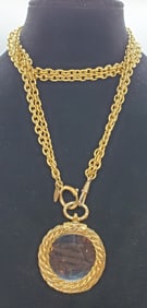80s Chanel Necklace Magnifying Glass