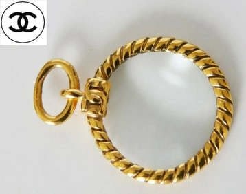 Authentic Magnifying Chanel Necklace Pendant Charm