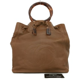 CHANEL CC Logo Lambskin Hand Bag