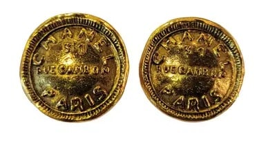 Authntic Chanel Vintage 80s Gambon Rue 31 Clip-On Earrings