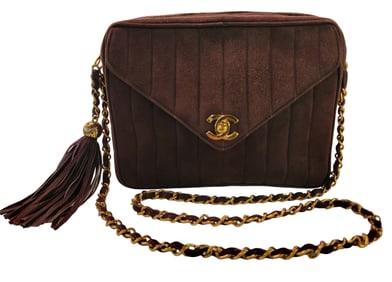 Auth Rare Vintage Chanel Shoulder Bag Chain Strap