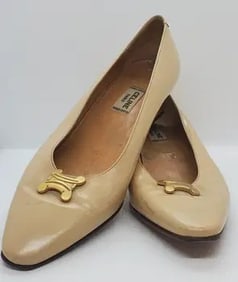 Celine Paris Beige W/Buckle Size 38 1/2