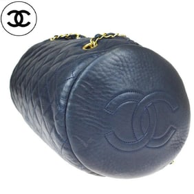 Vintage Navy Chanel Shoulder Chain Bag