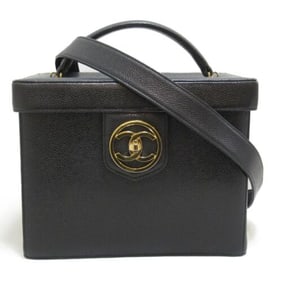 Vintage Chanel Caviar Double Side CC Hand bAg Vanity
